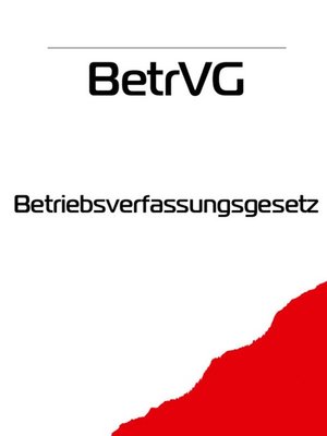 cover image of BetrVG - Betriebsverfassungsgesetz